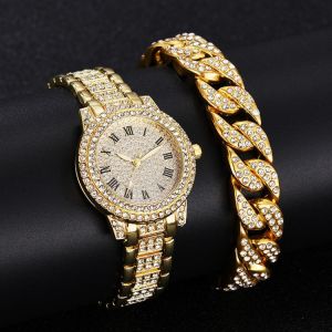 amershop ِAccessories Diamant Frauen Uhren Gold Uhr Damen Handgelenk Uhren Luxus Marke Strass frauen Armband Uhren Weibliche Relogio Feminino