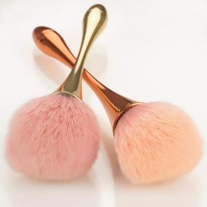 Rose Gold Pulver Blush Brush Professional Make Up Pinsel Große Kosmetische Gesicht Cont Kosmetische Gesicht Cont brocha colorete 