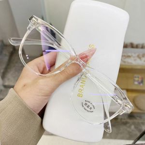 amershop ِAccessories Transparent Computer Gläser Rahmen Frauen Männer Anti Blau Licht Runde Brillen Blockieren Gläser Optische Spektakel Brillen
