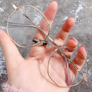 amershop ِAccessories 2021 Trendy Frauen Büro Anti Blau Licht Übergroßen Computer Gläser Katze Augen Weiblichen Blau Blocking Big Größe Brillen Le