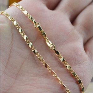 Exquisite Mode Gold Farbe Gefüllt Halskette Für Frauen Männer Größe 16 30 Inch Schmuck Kette Großhandel