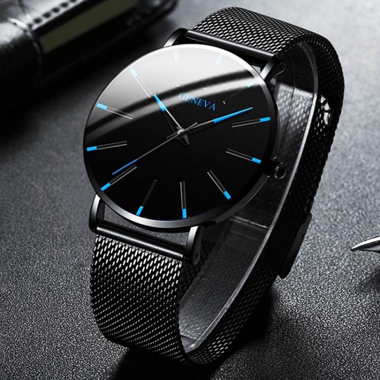 amershop ِAccessories 2022 Minimalist Männer der Mode Ultra Dünne Uhren Einfache Männer Business Edelstahl Mesh Gürtel Quarzuhr relogio masculino
