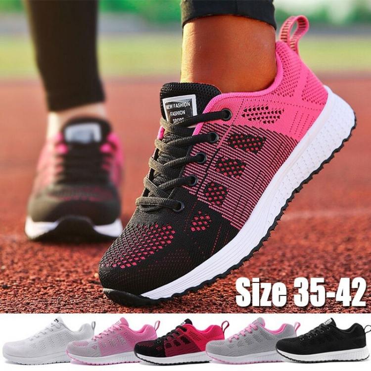 amershop shoes Turnschuhe Frauen Schuhe Wohnungen Casual Damen Schuh Frau Lace Up Mesh Licht Atmungs Weibliche Zapatillas De Deporte Para Mujer